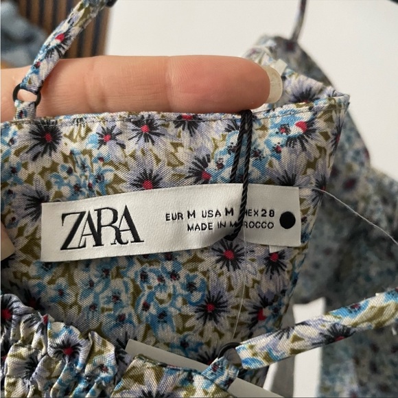 Zara floral crop top BNWT - Picture 6 of 7
